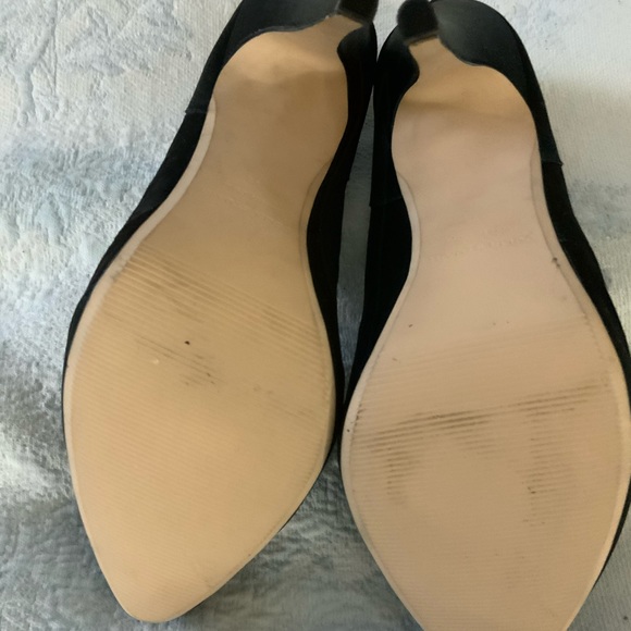 Colin Stuart Black suede and satin high heels - Picture 4 of 4